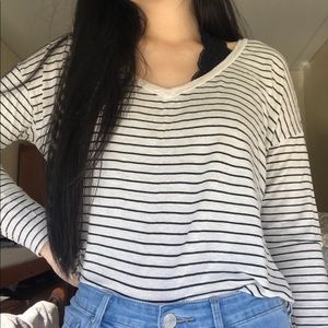 AMERICAN EAGLES LONG SLEEVE STRIPPED SHIRT